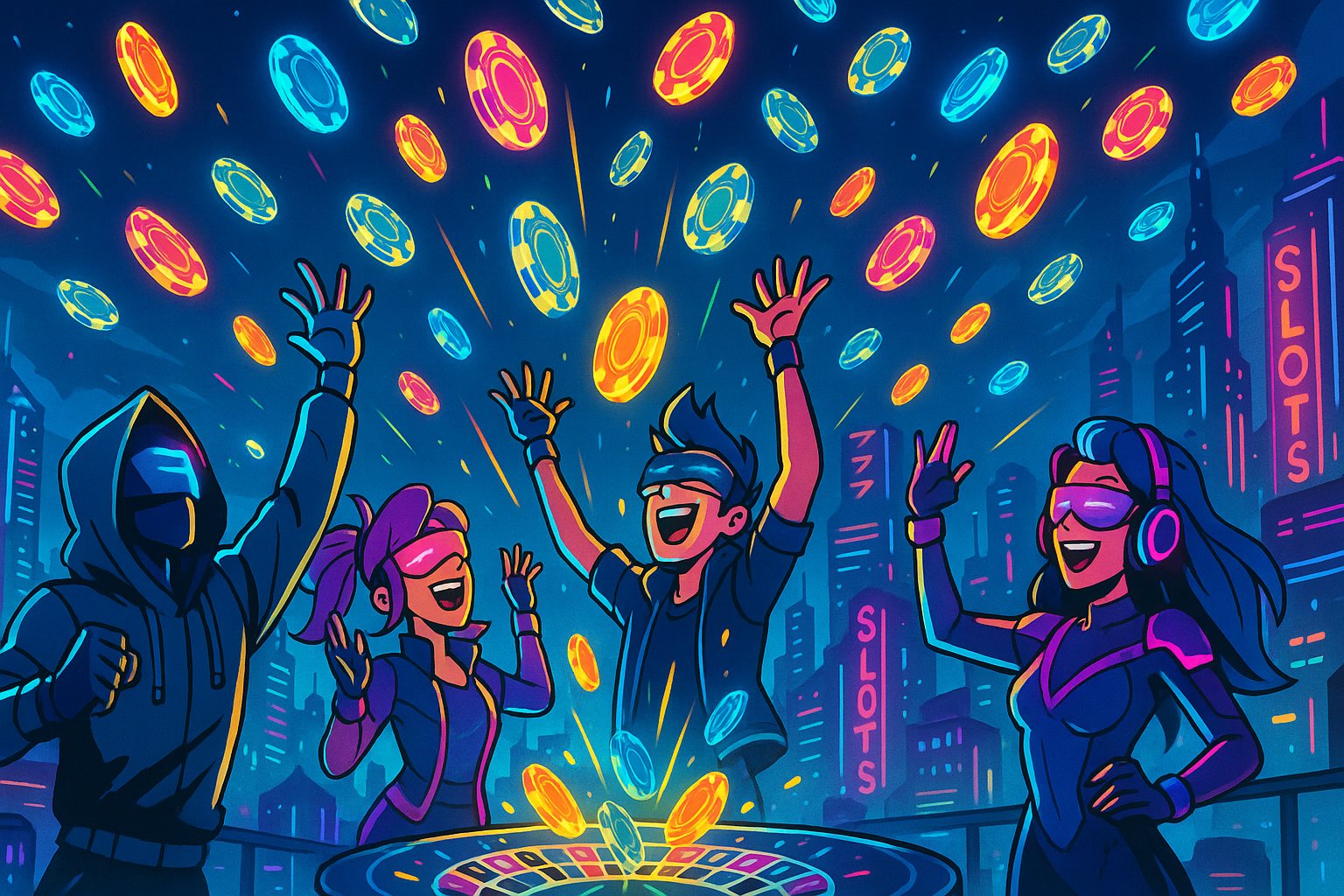 Ilustrasi antarmuka aplikasi yang menunjukkan berbagai fitur dan keuntungan program loyalitas di platform ini
